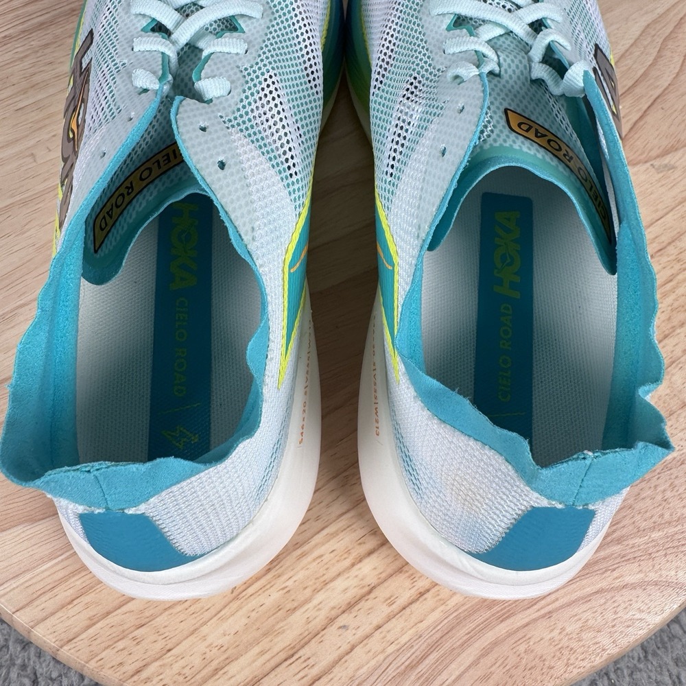 Hoka One Cielo Mens Size 8.5 Womens 10 Green Road Running Shoes 1143490 WCRM - Picture 12 of 14